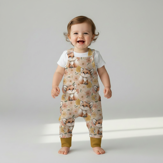 Fuchs Latzhose Baby stehend