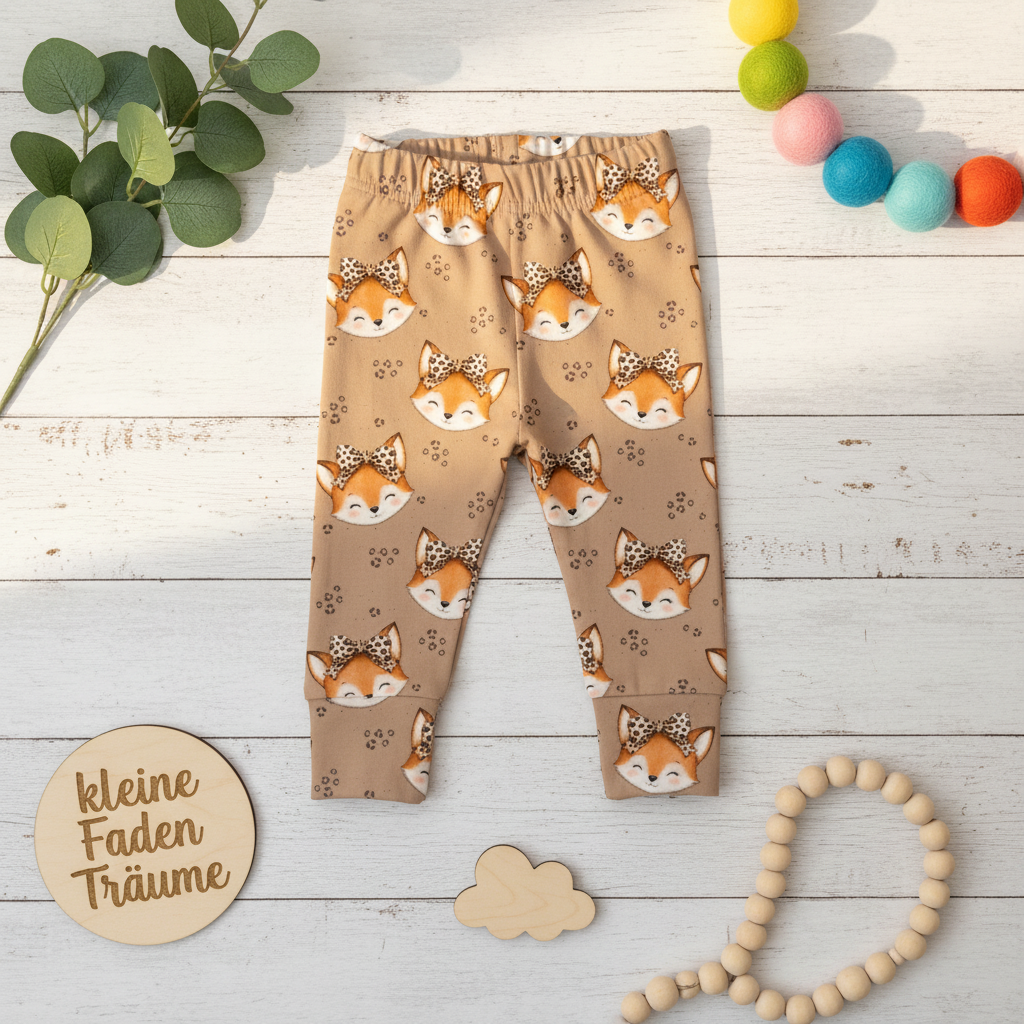 Handmade Leggings Fuchs | Gr. 56-104