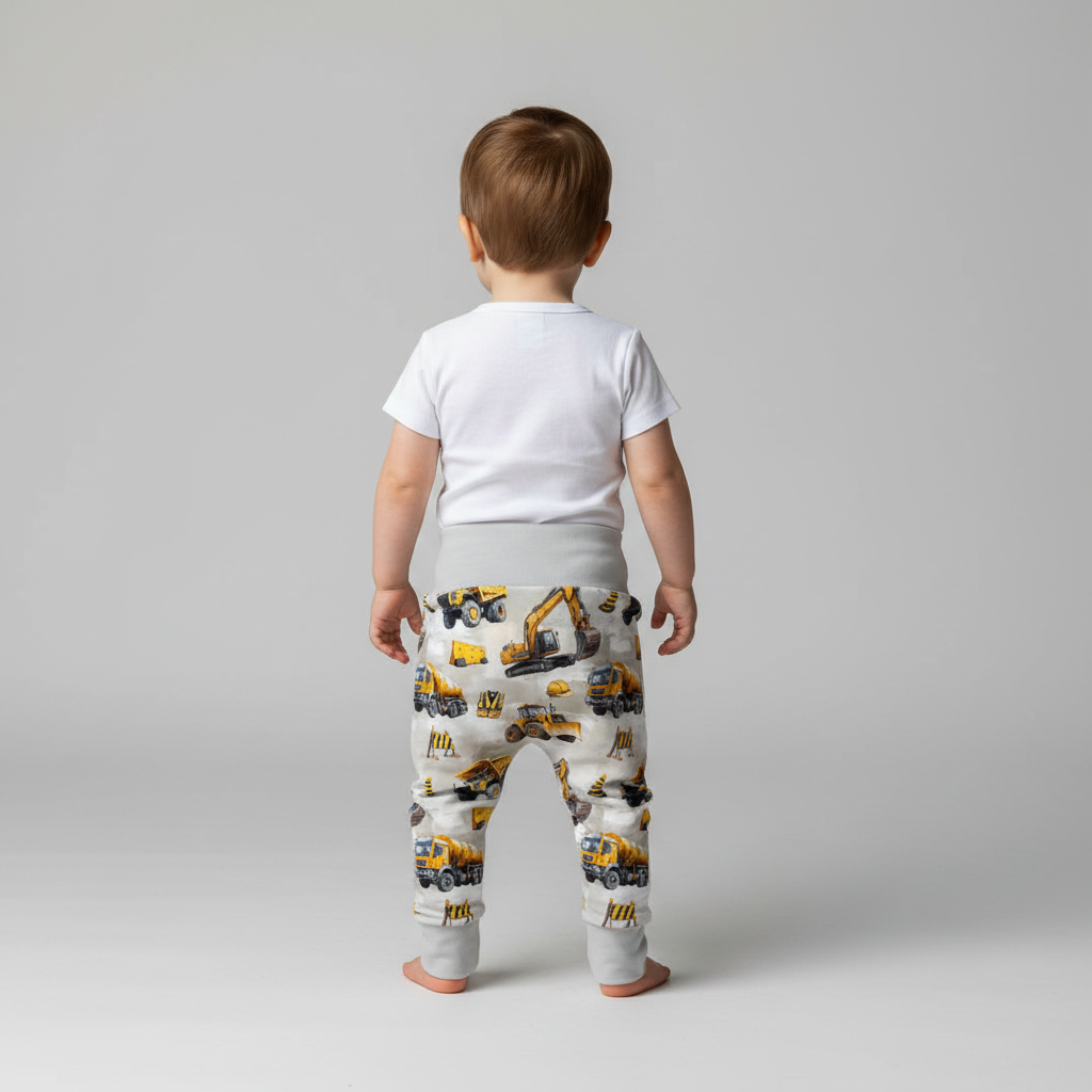Große Baustelle Junge hinten