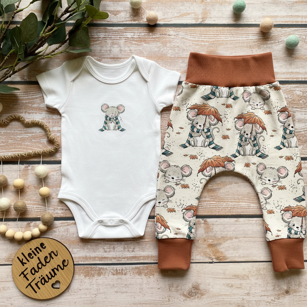 Herbstmaus Pumphose Set neu