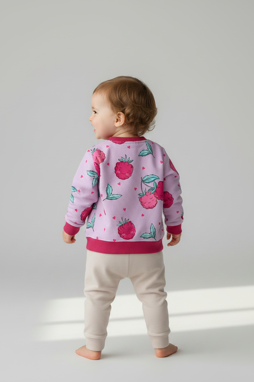 Himbeere Pullover von hinten