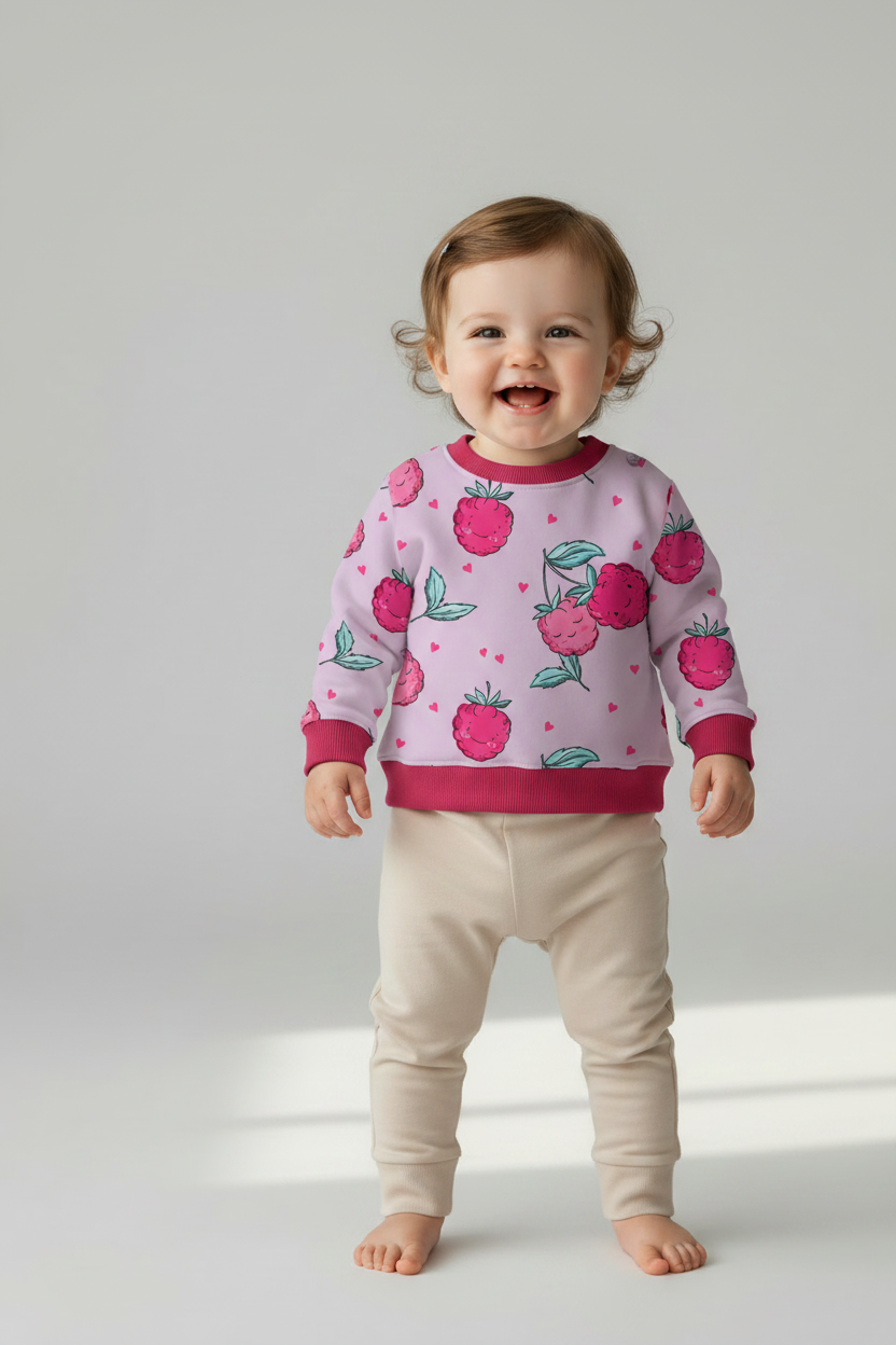 Himbeere Pullover von vorne