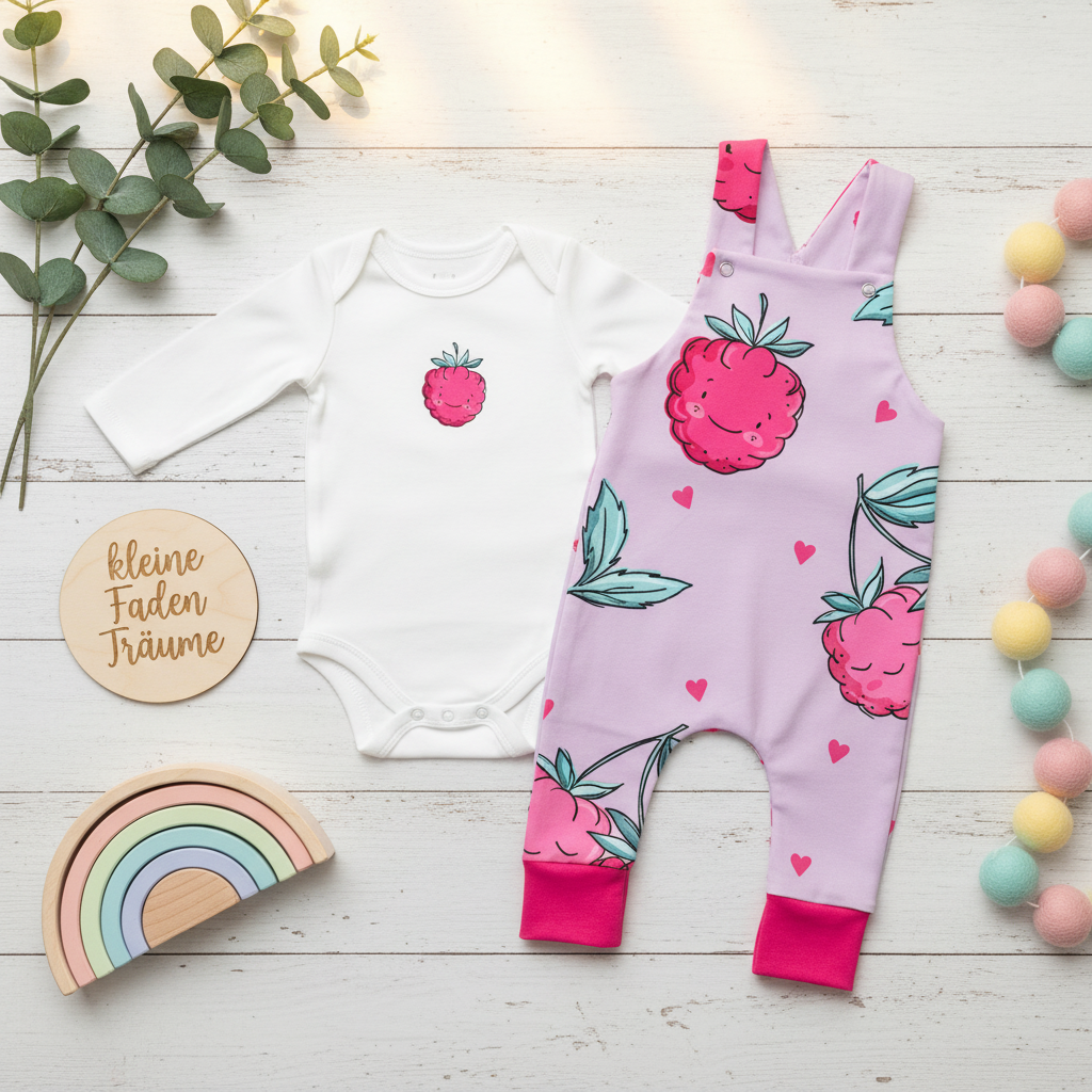 Himbeere Set Flatlay