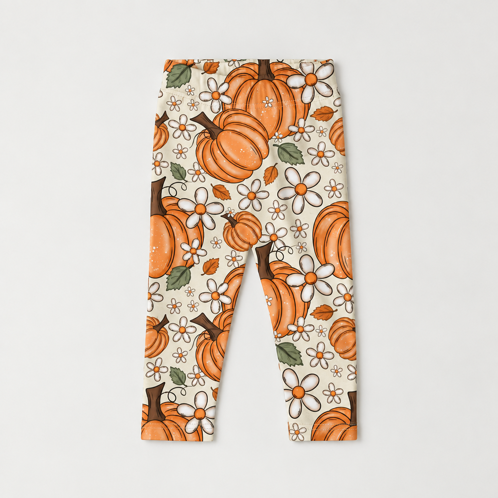 Leggings Kürbisblümchen Flatlay