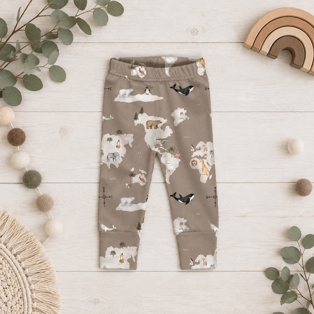 Leggings Kleine Weltentdecker Flatlay