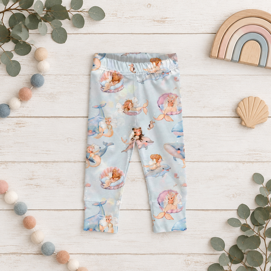 Leggings Kleine Meerjungfrau Flatlay