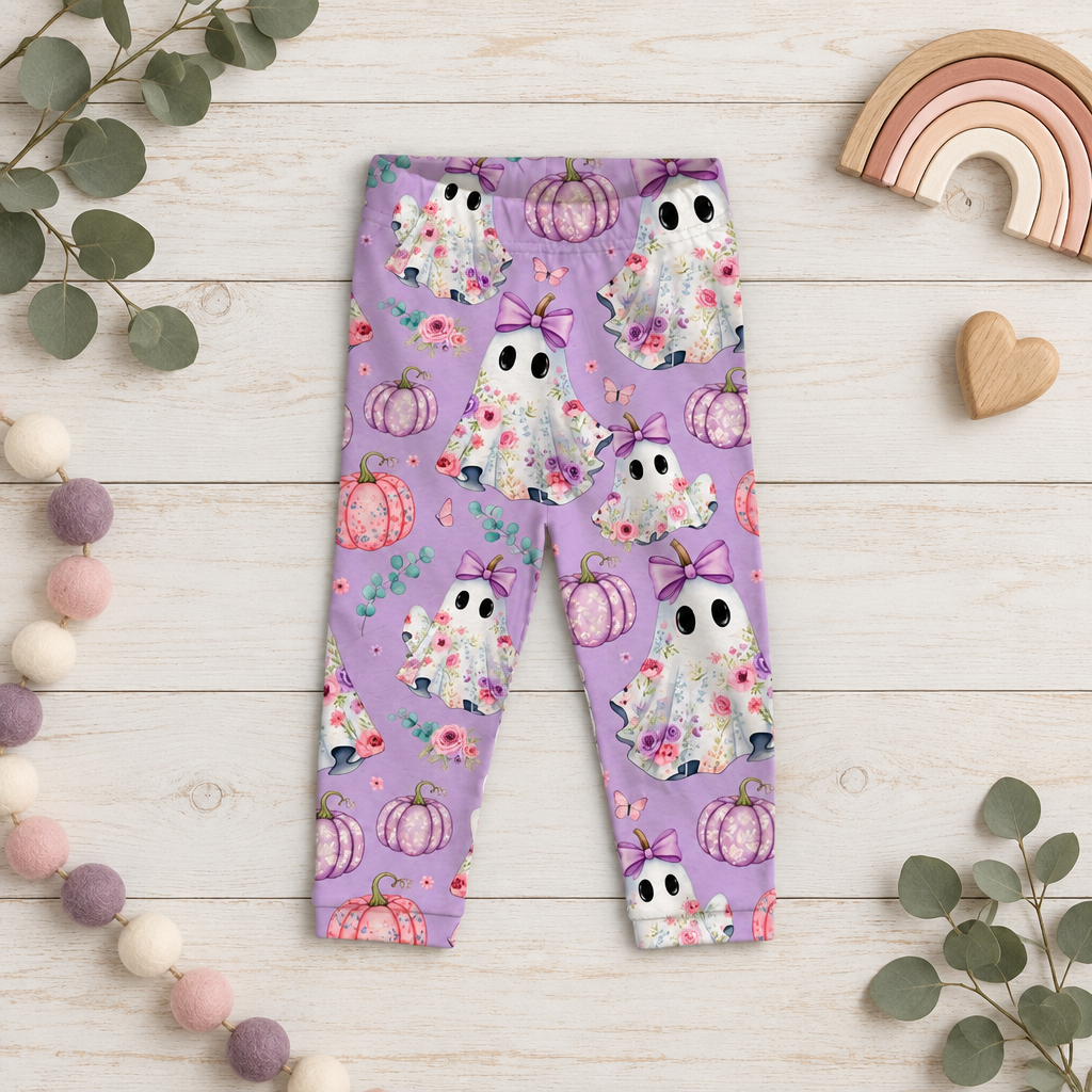Leggings Blüten-Geister Flatlay