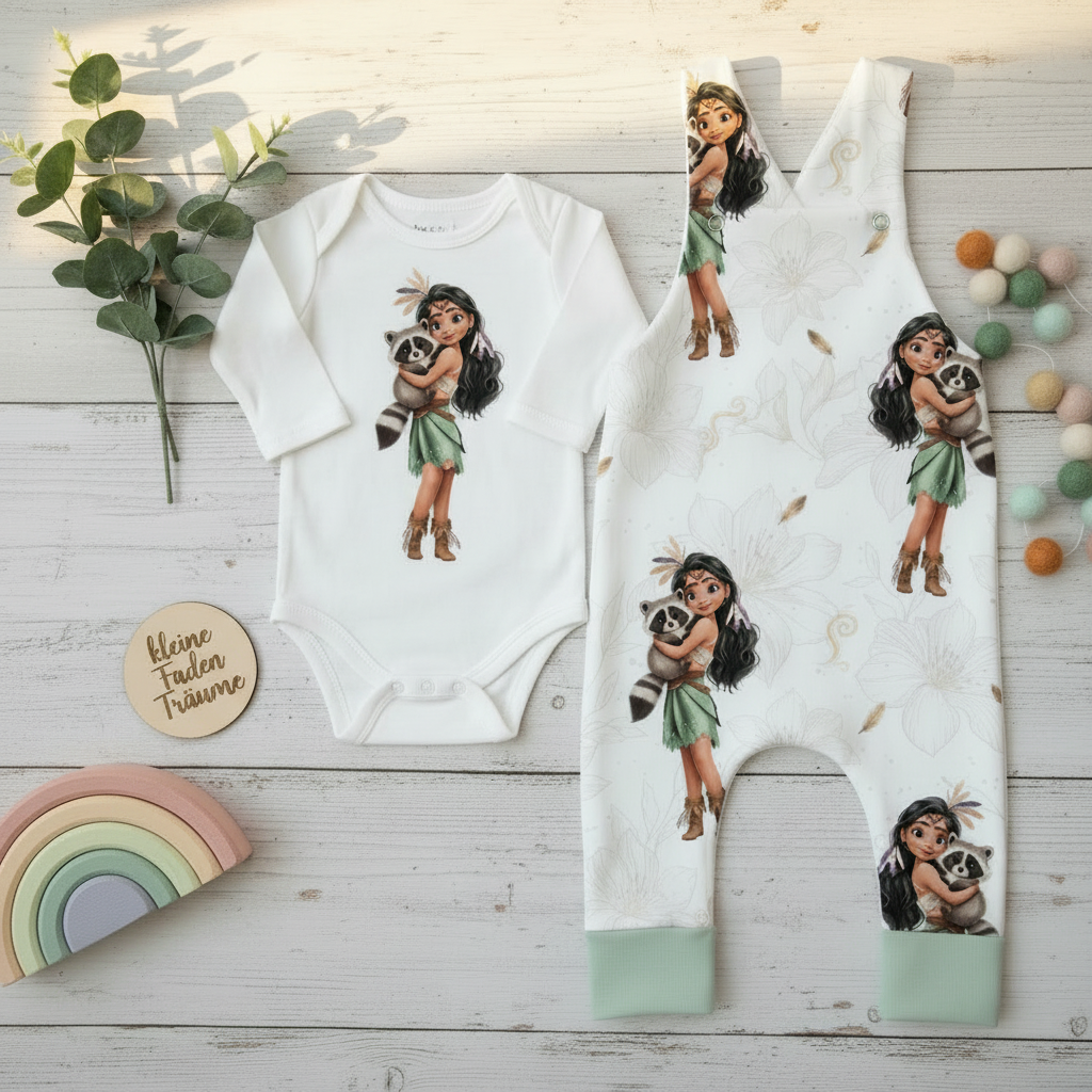 Indianermädchen Set Flatlay