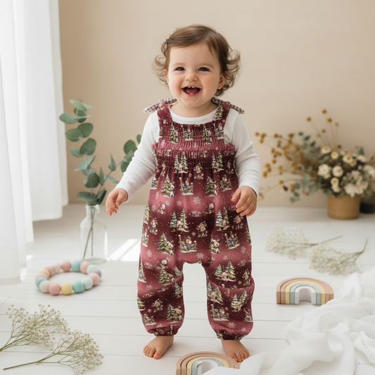 Jumpsuit Hello Winter Anziehbild vom Flatlay