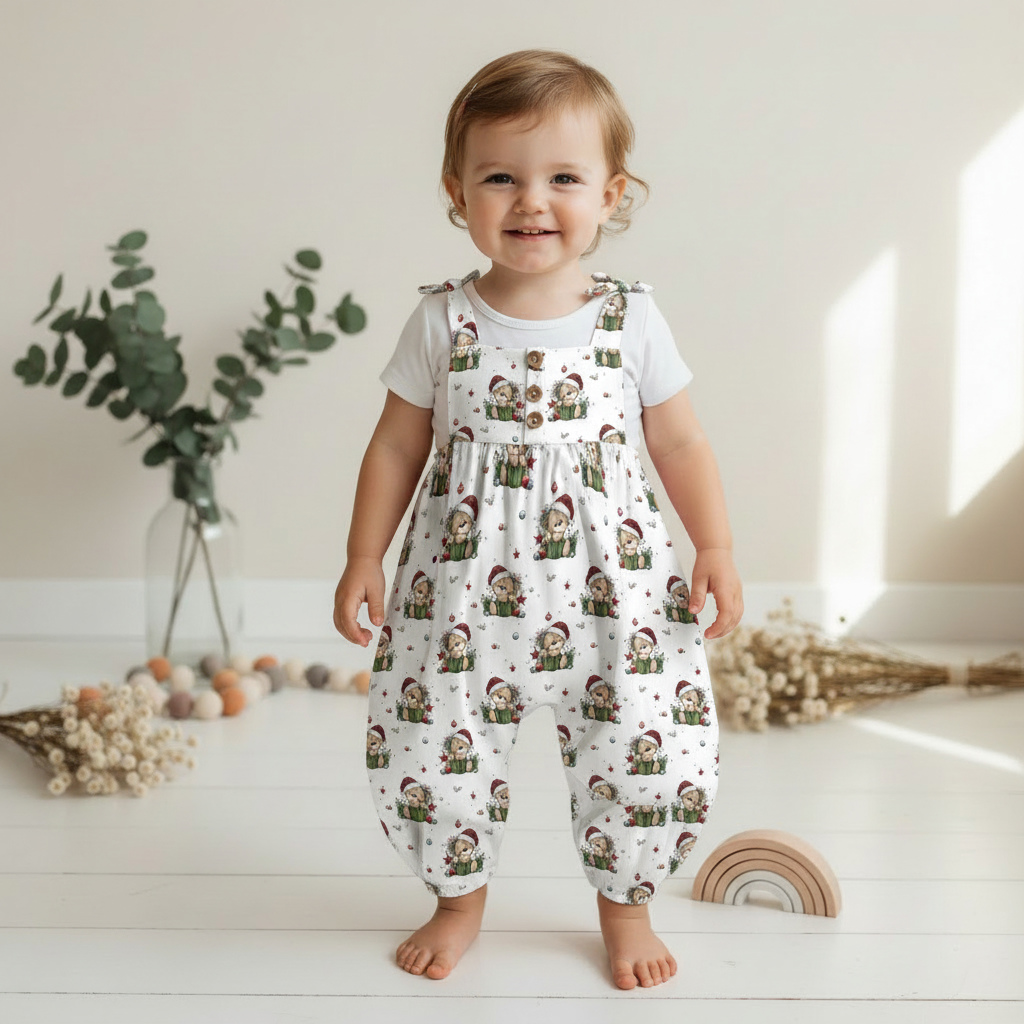 Jumpsuit Weihnachtsbär Anziehbild