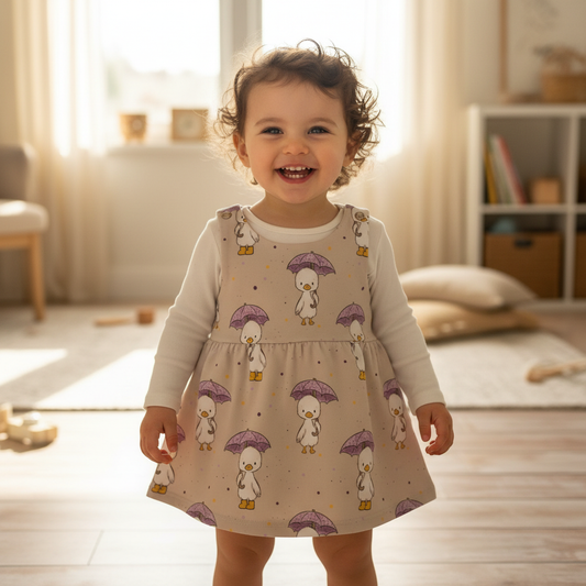 Kind Enten Latzkleid