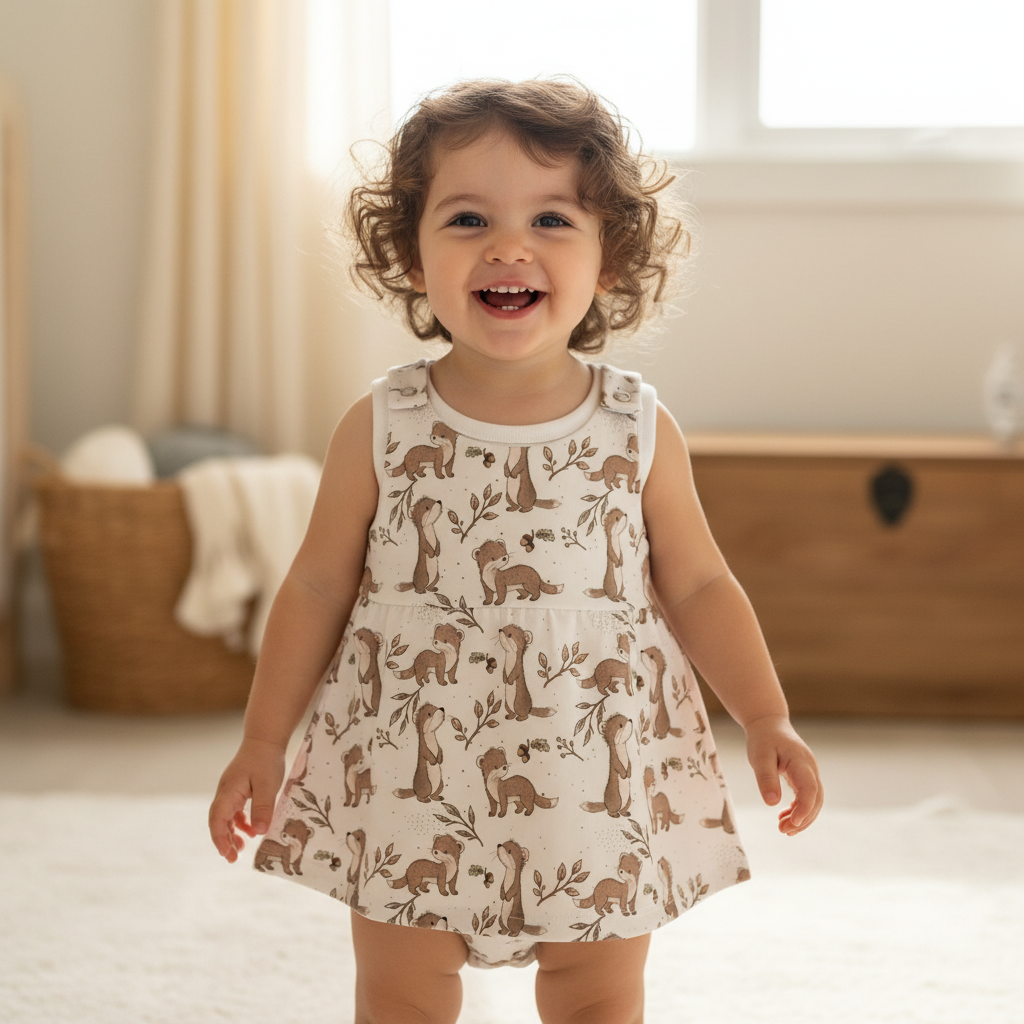 Kind Marder Latzkleid
