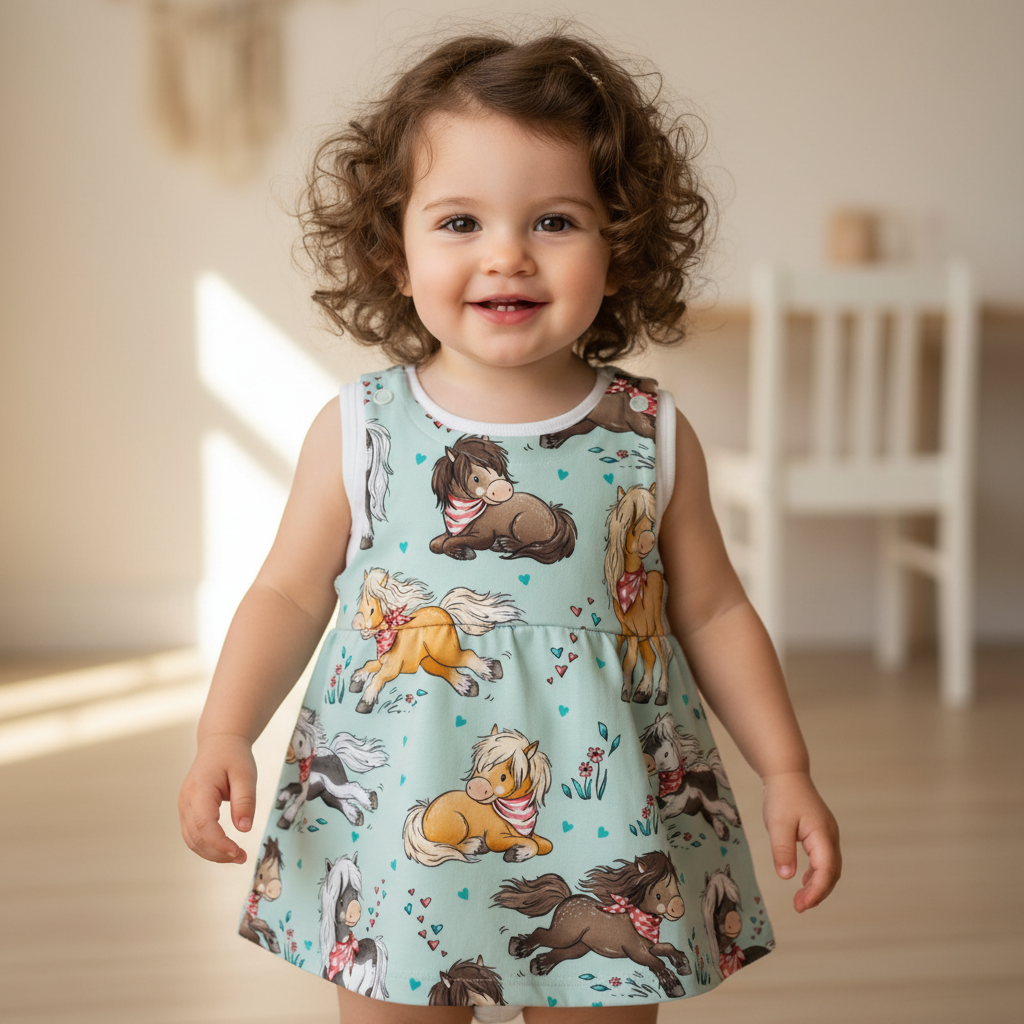 Kind Pony Latzkleid