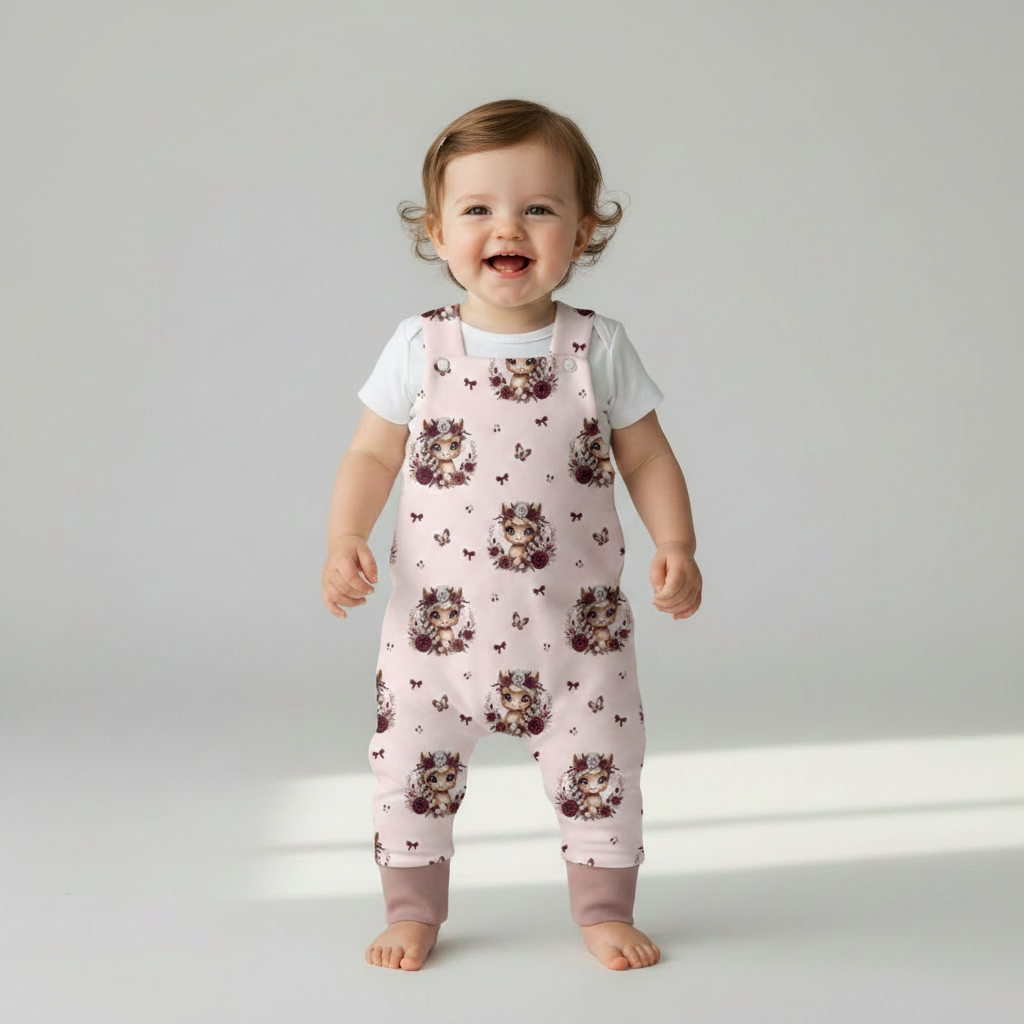 Kuh Latzhose Baby stehend