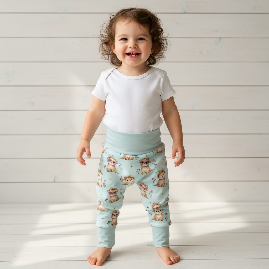 Löwen Pumphose Mint Tragebilder