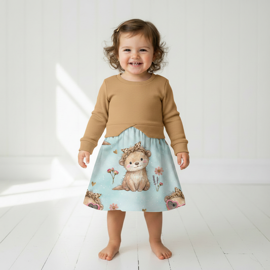 Lifestyle Pulloverkleid Otter beige