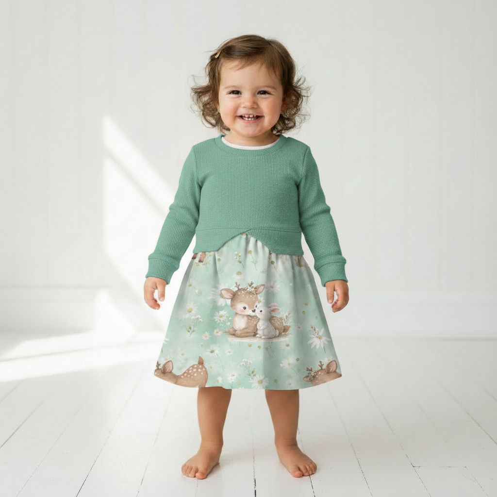 Lifestyle Pulloverkleid Reh & Hase mint