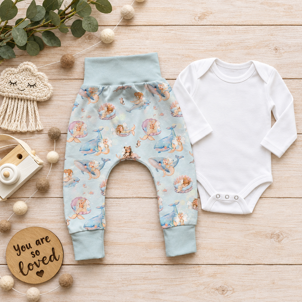 Little Mermaids Pumphose + Body Flatlay