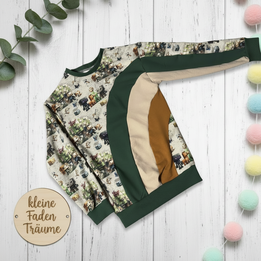 Minecraft Pullover Flatlay korrigiert