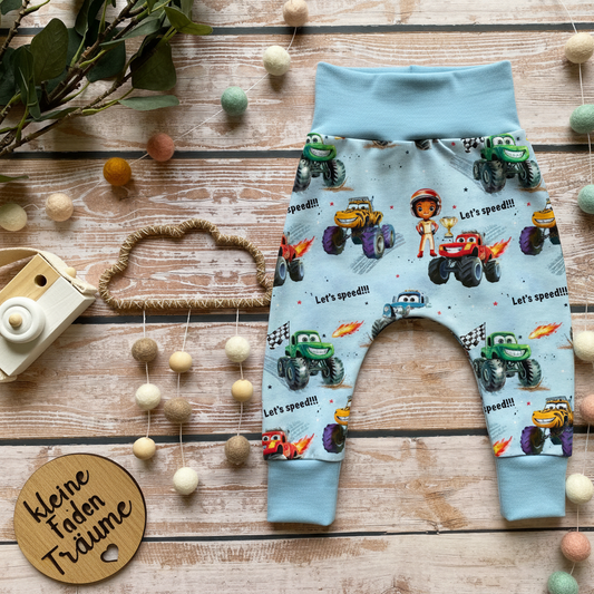 Monster Trucks Flatlay blau