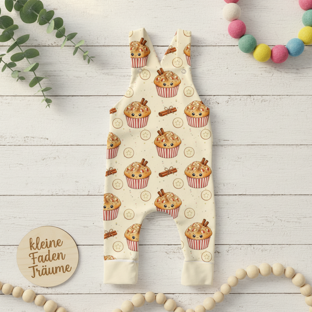 Muffin Latzhose Flatlay
