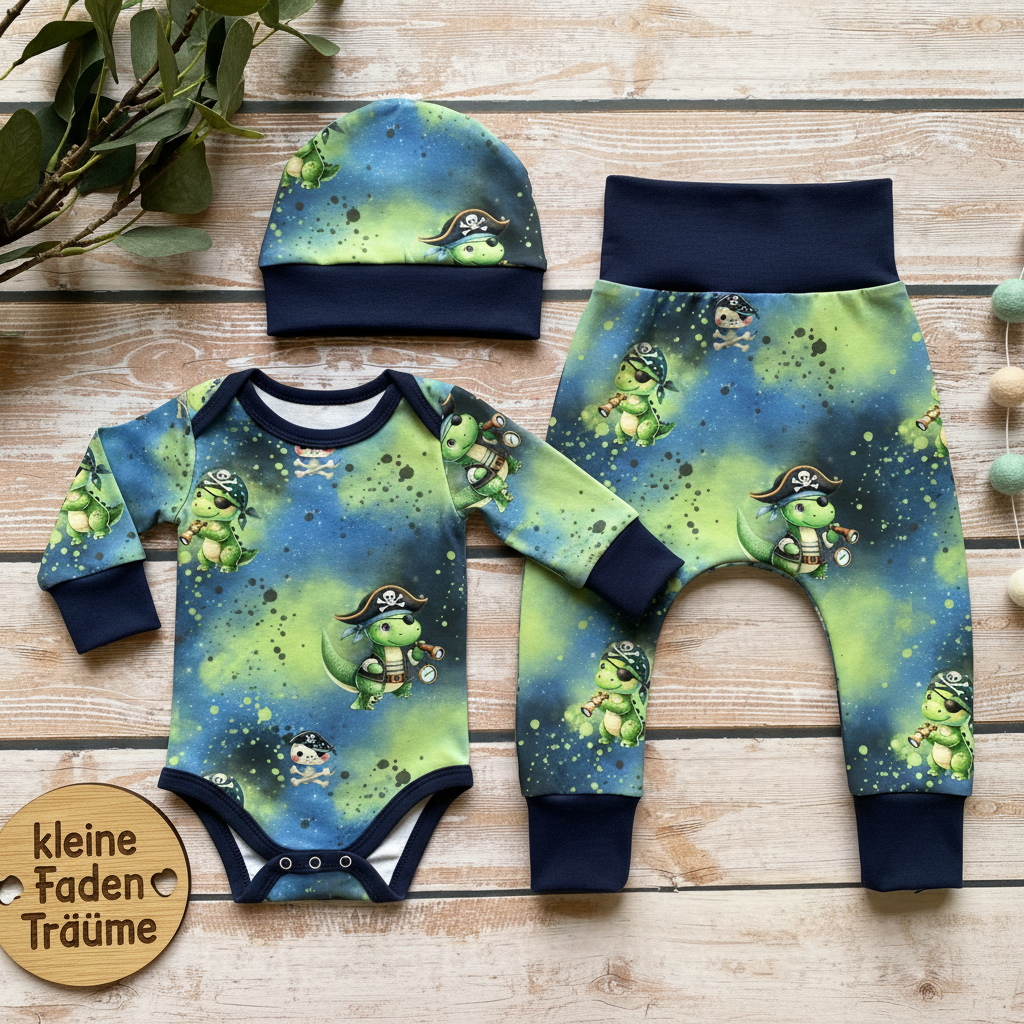 Piraten Set Bauchbund blau