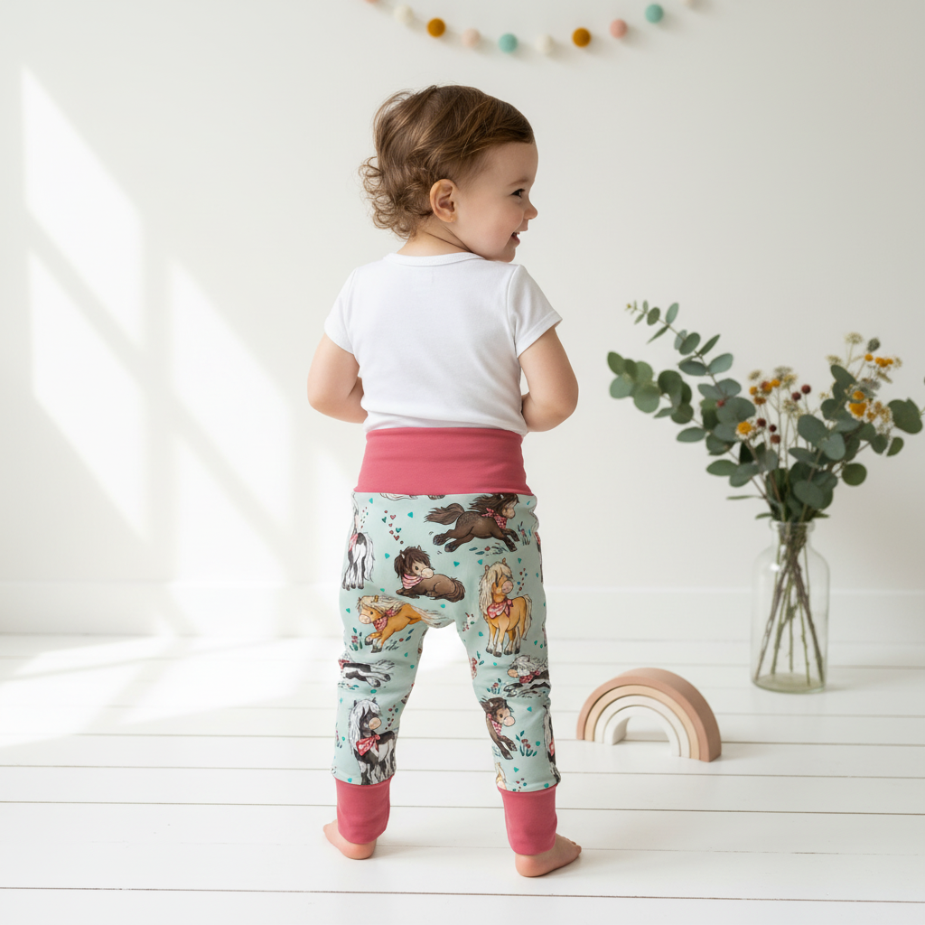 Pony Pumphose hinten dekoriert