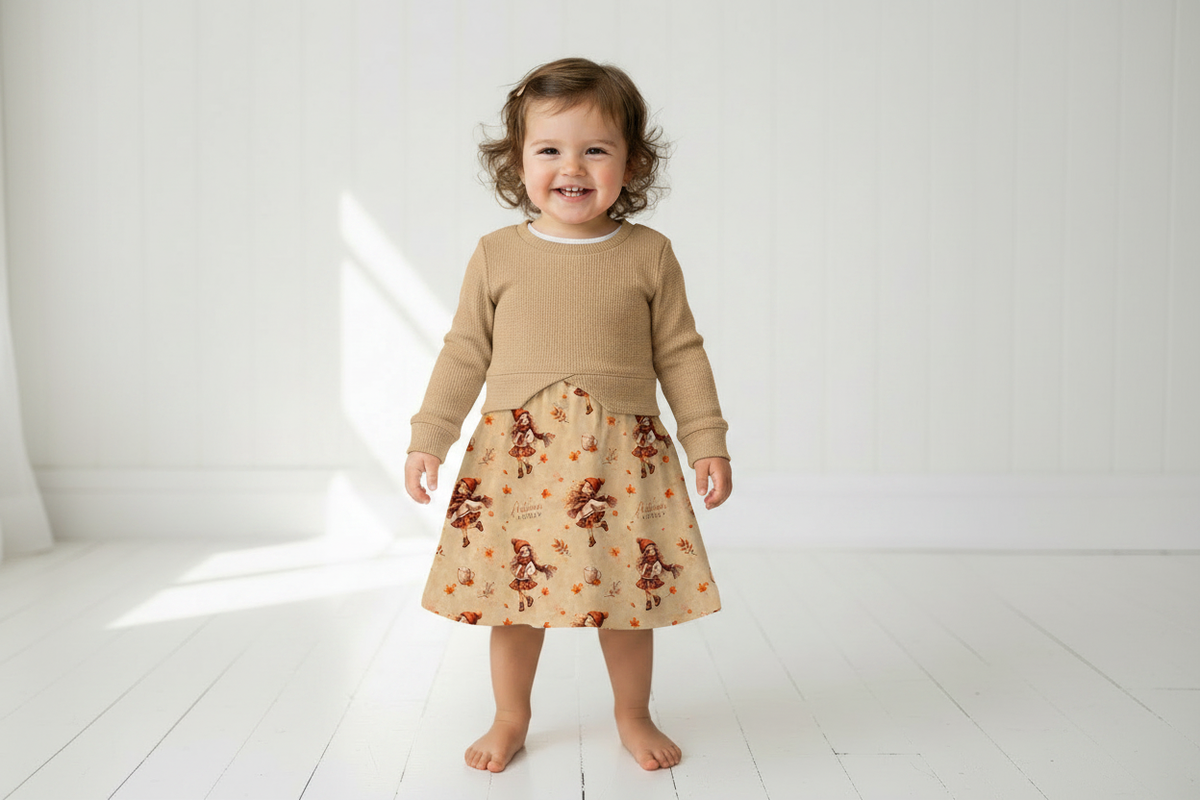 Pulloverkleid Autumn Vibes – beige
