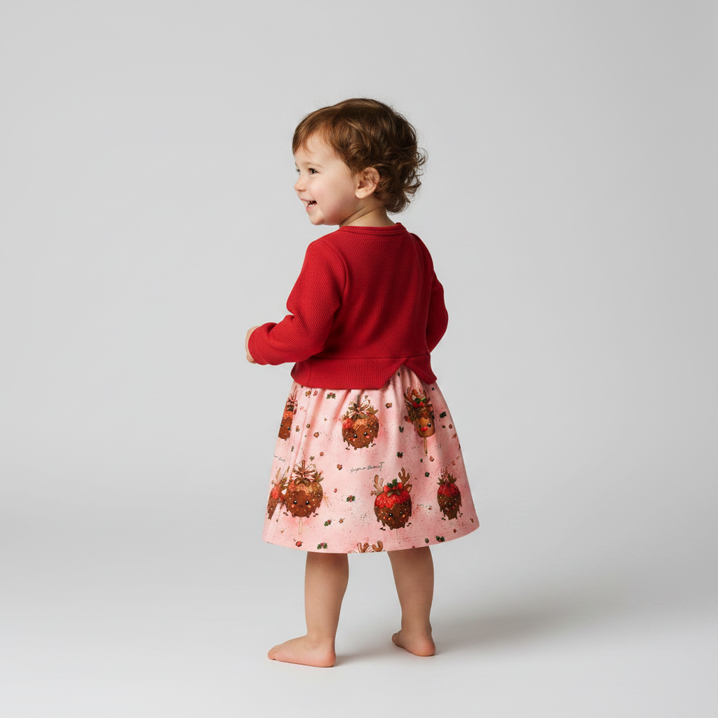 Rentier Kleid von hinten