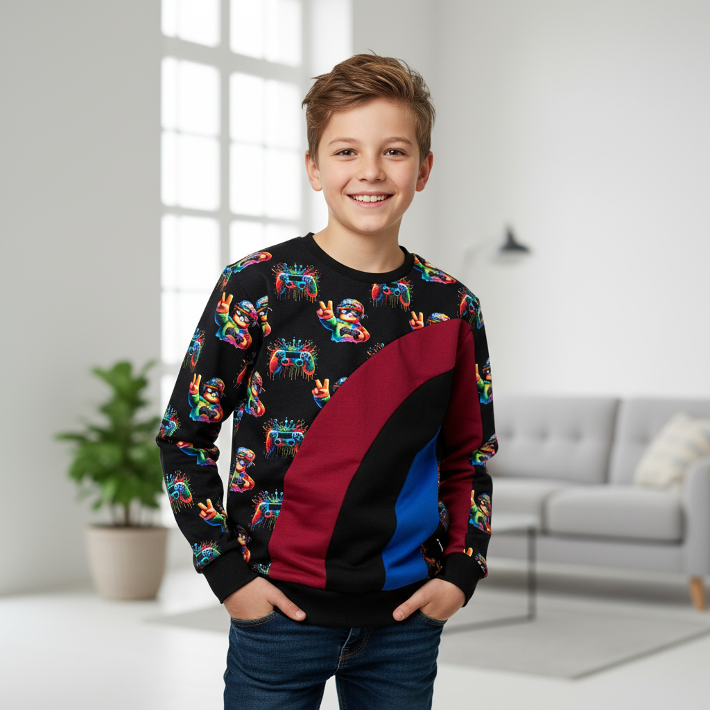 Roblox Farbblock Pullover Junge