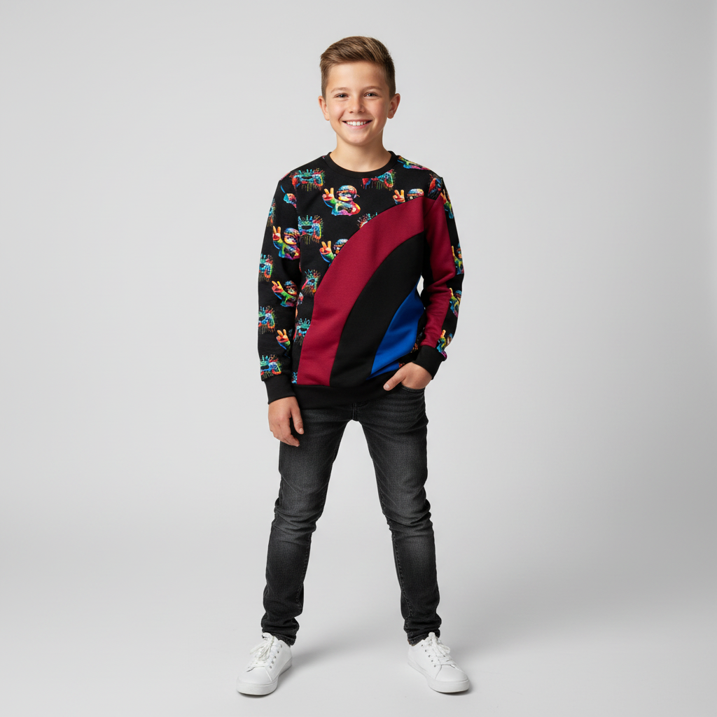 Roblox Farbblock Pullover Junge