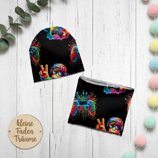 Roblox Set Flatlay Holzhintergrund