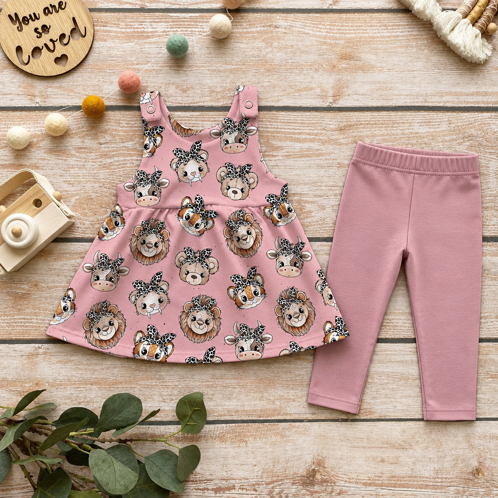 Safari Girls Set Flatlay