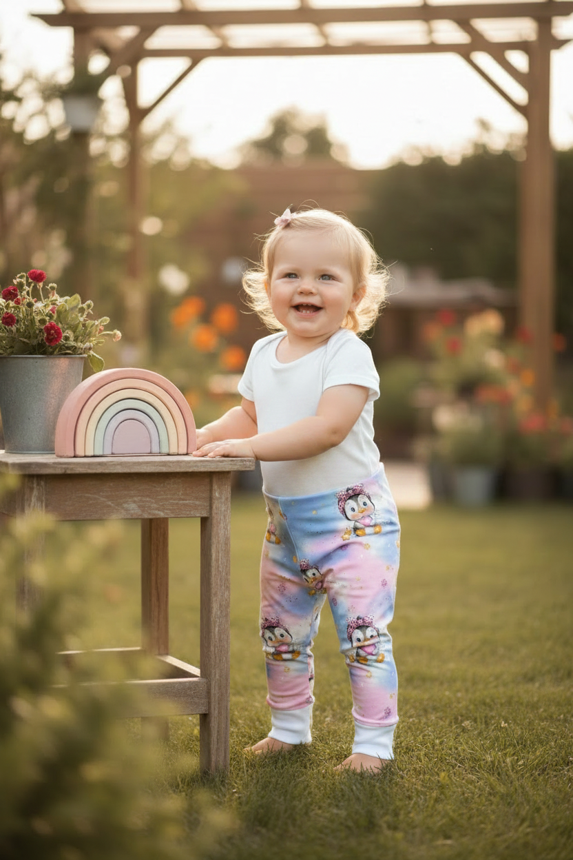 Sternbote Pinguin Leggings - gleiches Mädchen