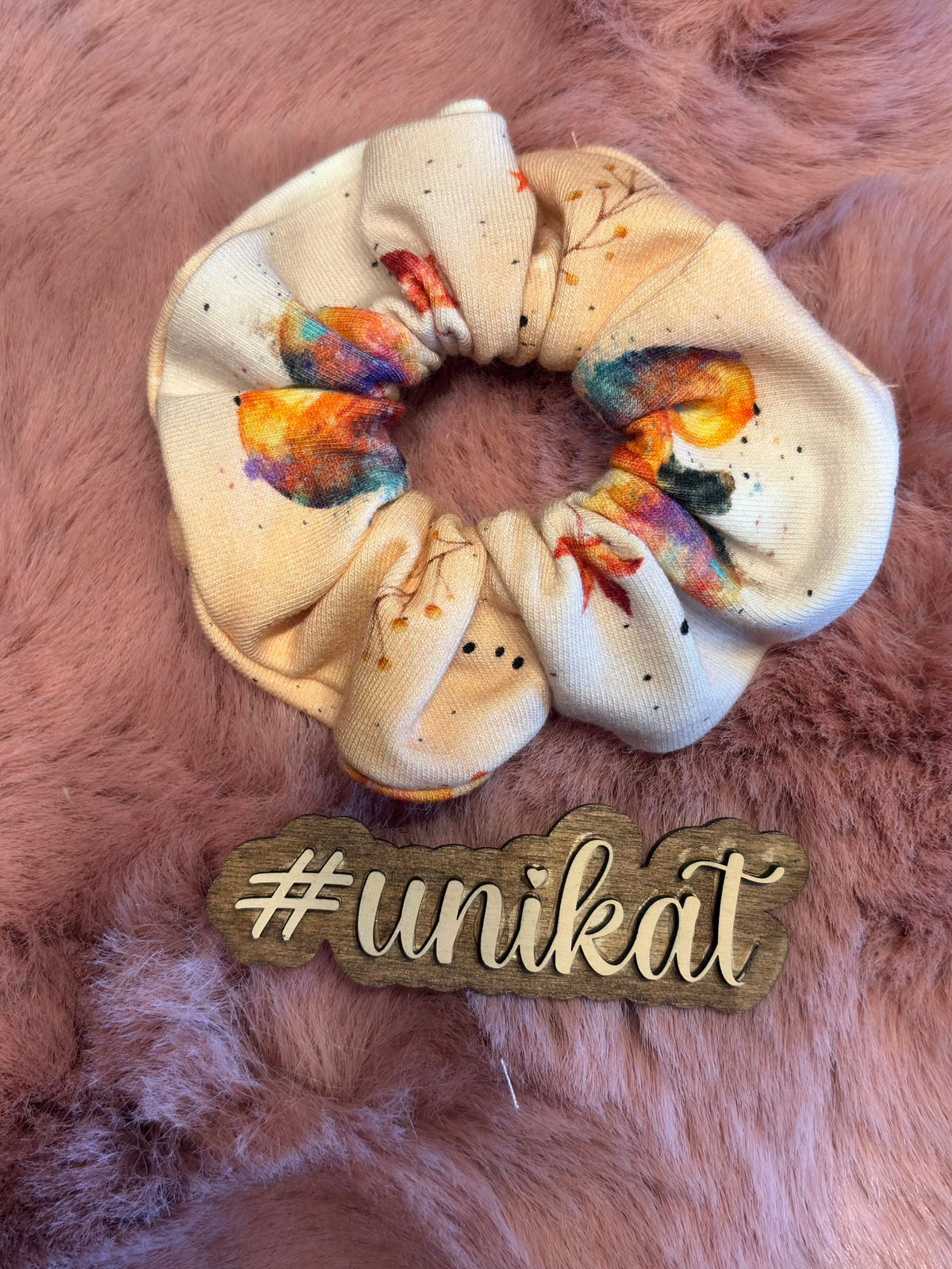 Handmade Scrunchie „Herbstzauber“ – 3 Größen