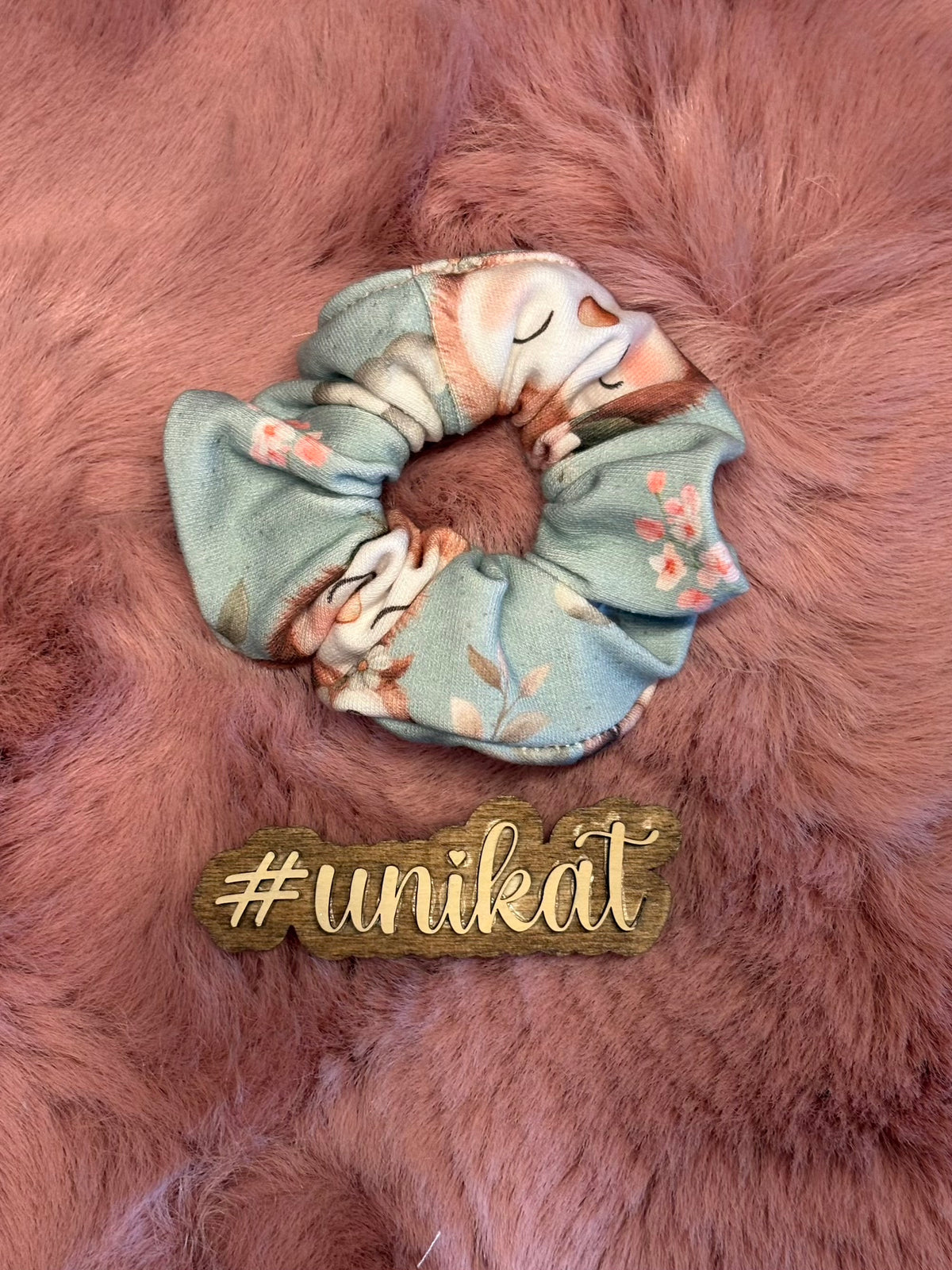 Handmade Scrunchie „Eulen“ – 3 Größen