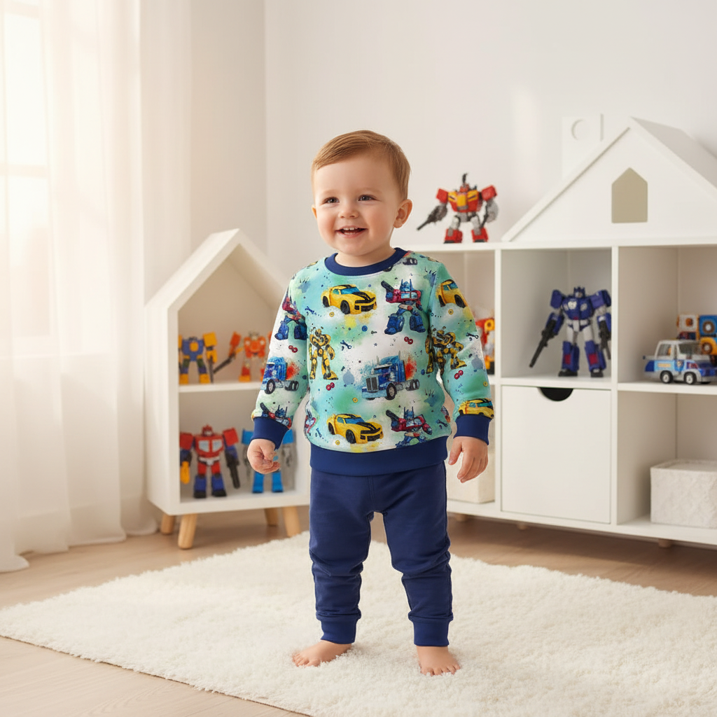 Transformers-Mint-Pullover Junge navy 1:1