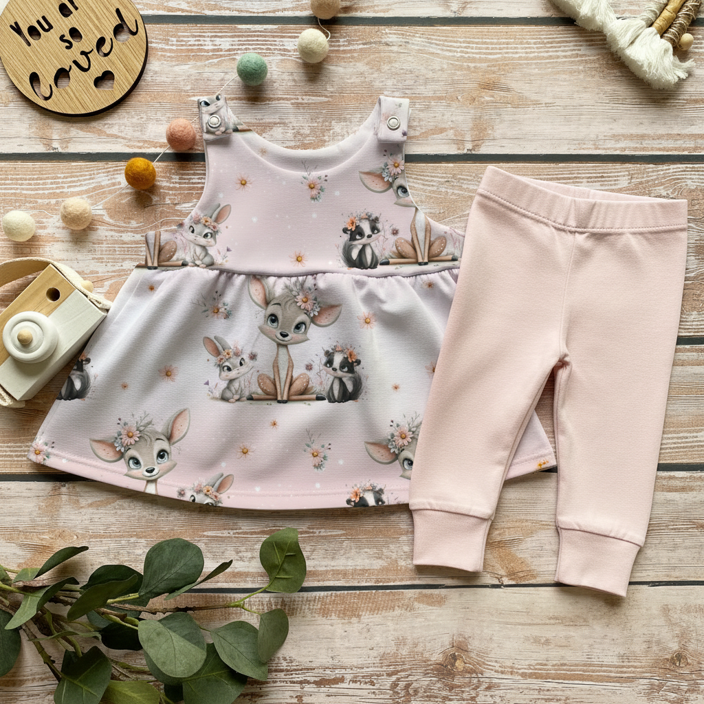 Waldblüten-Trio Flatlay Set