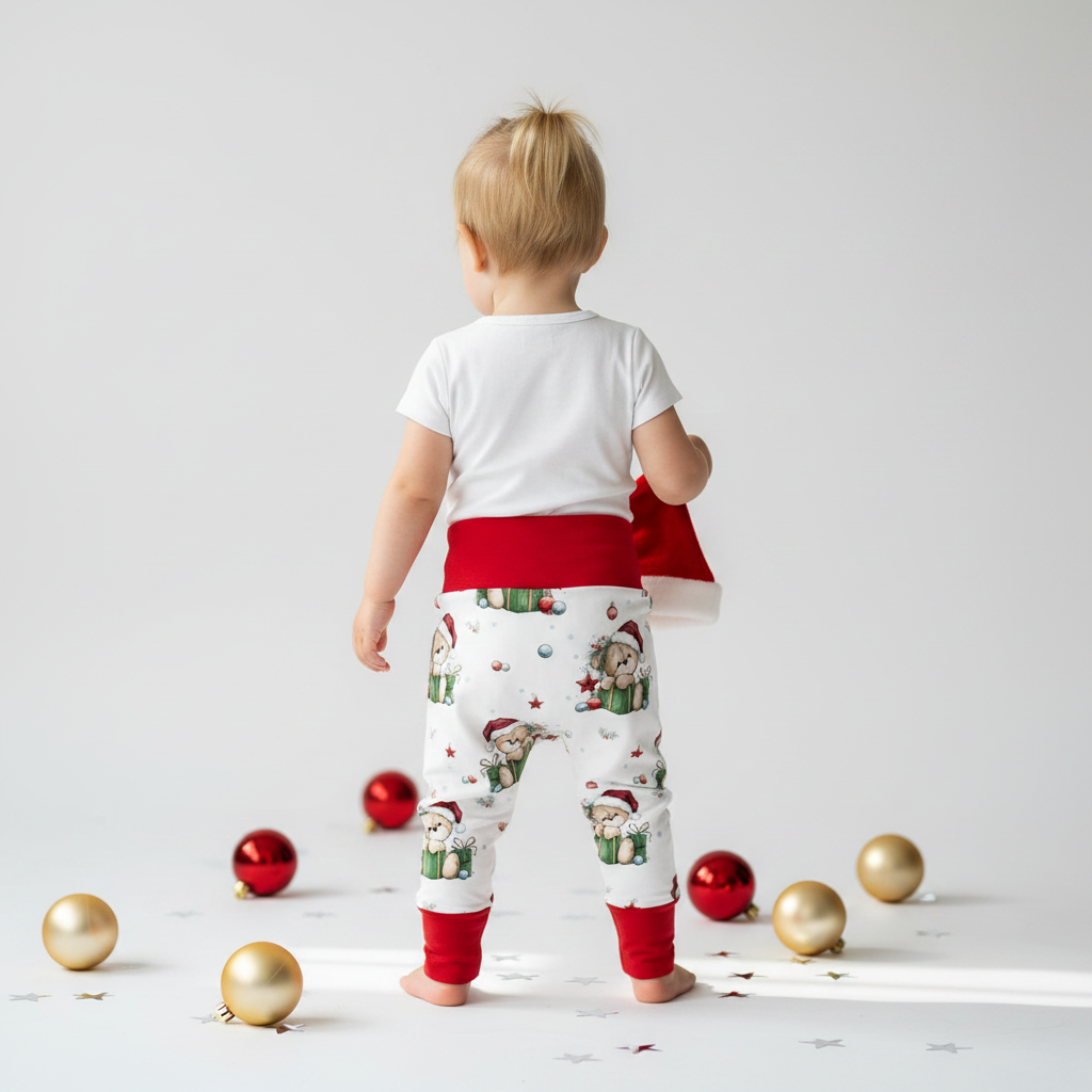 Weihnachtsbär Mädchen hinten rot