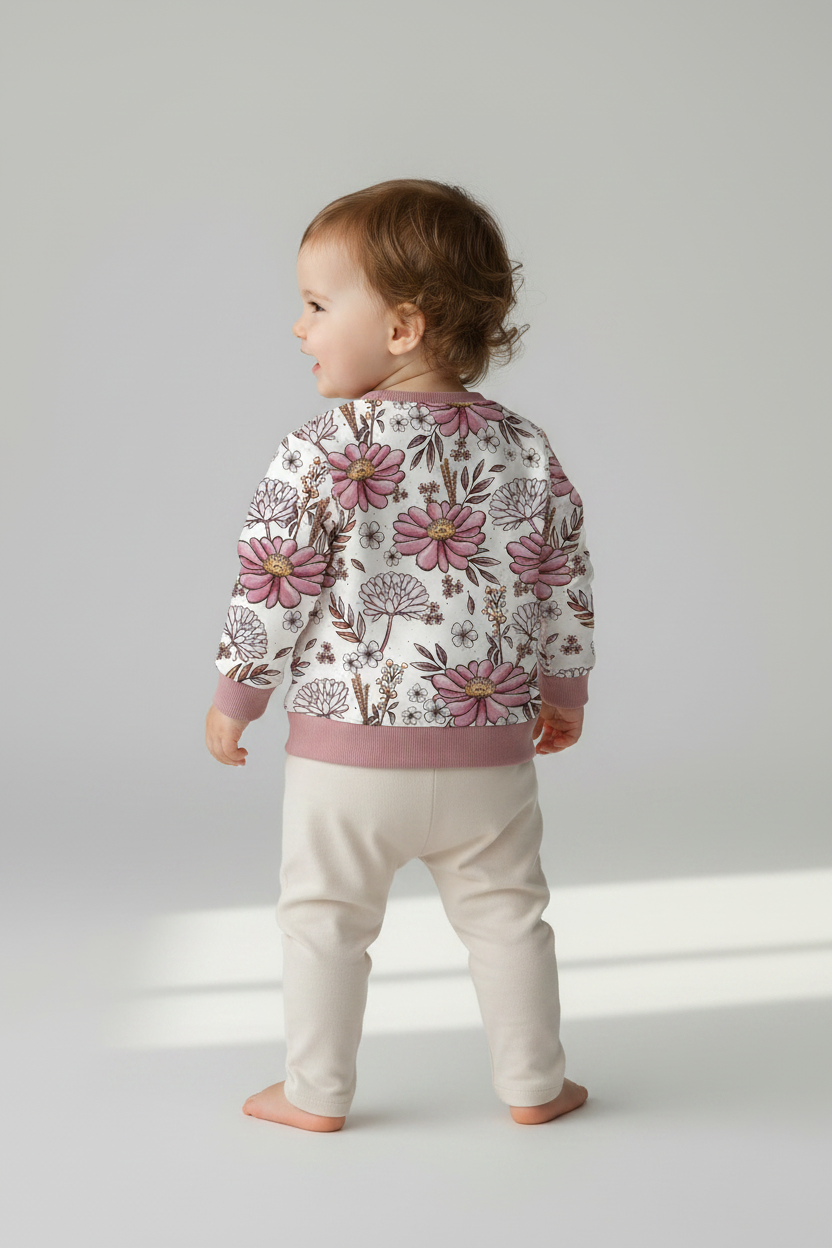 Wildblumen Pullover von hinten