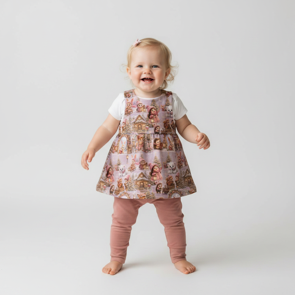 Winterdorf Latzkleid Mädchen