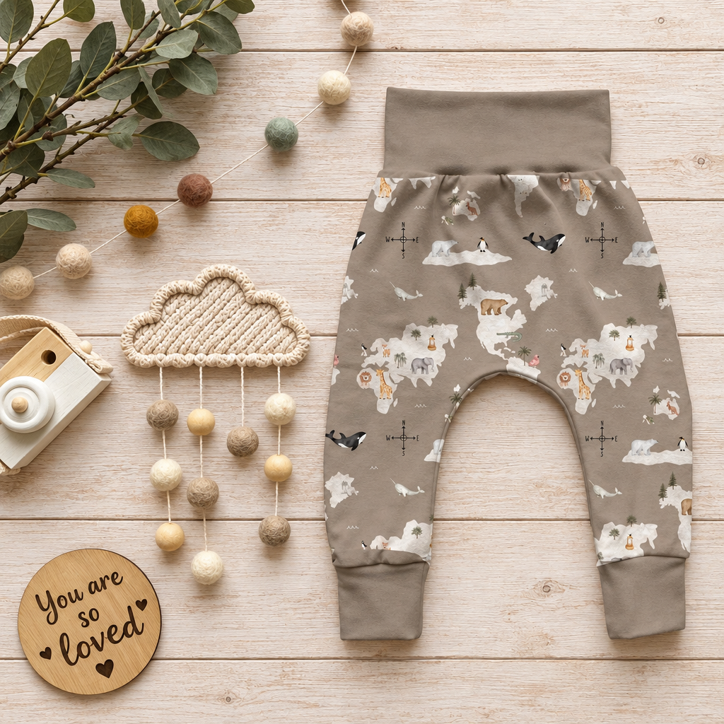 World Animals Pumphose Flatlay